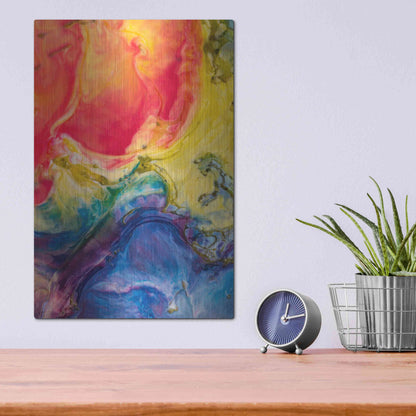 Luxe Metal Art 'Ice Cream Flow' by Epic Portfolio, Metal Wall Art,12x16