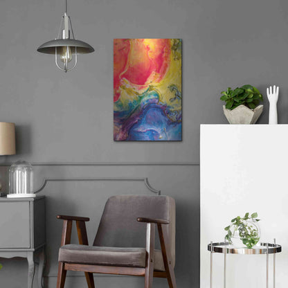 Luxe Metal Art 'Ice Cream Flow' by Epic Portfolio, Metal Wall Art,16x24