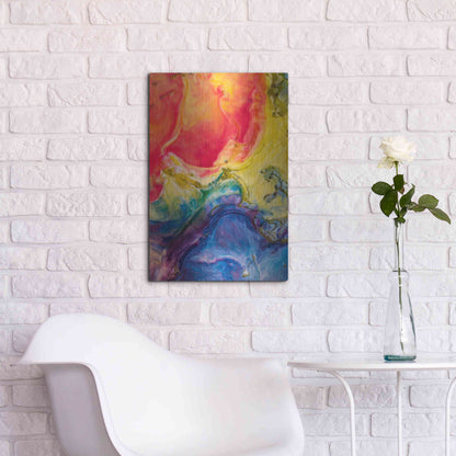 Luxe Metal Art 'Ice Cream Flow' by Epic Portfolio, Metal Wall Art,16x24