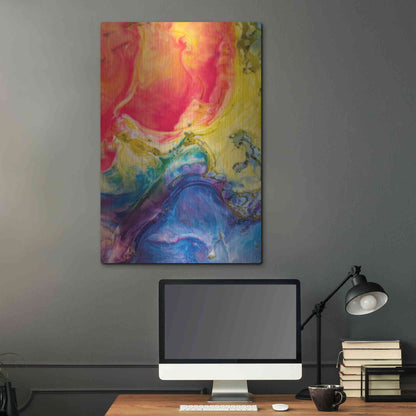 Luxe Metal Art 'Ice Cream Flow' by Epic Portfolio, Metal Wall Art,24x36