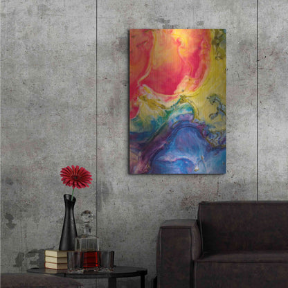 Luxe Metal Art 'Ice Cream Flow' by Epic Portfolio, Metal Wall Art,24x36