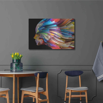 Luxe Metal Art 'In Thought' by Epic Portfolio, Metal Wall Art,36x24