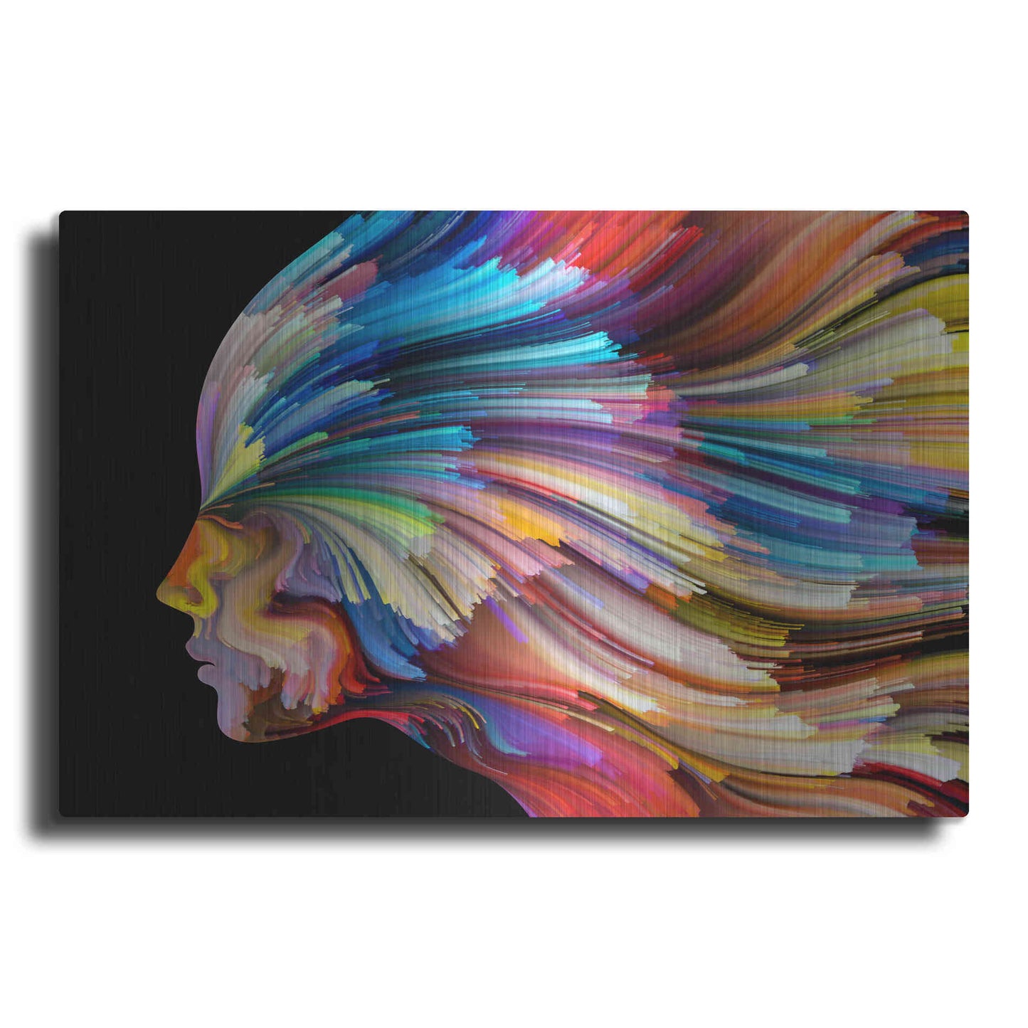 Luxe Metal Art 'In Thought' by Epic Portfolio, Metal Wall Art