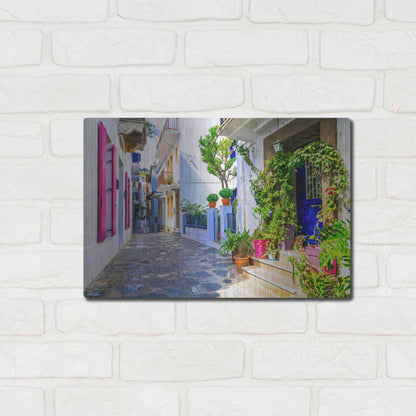 Luxe Metal Art 'Moroccan Alley ' by Epic Portfolio, Metal Wall Art,16x12