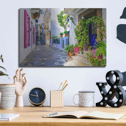 Luxe Metal Art 'Moroccan Alley ' by Epic Portfolio, Metal Wall Art,16x12