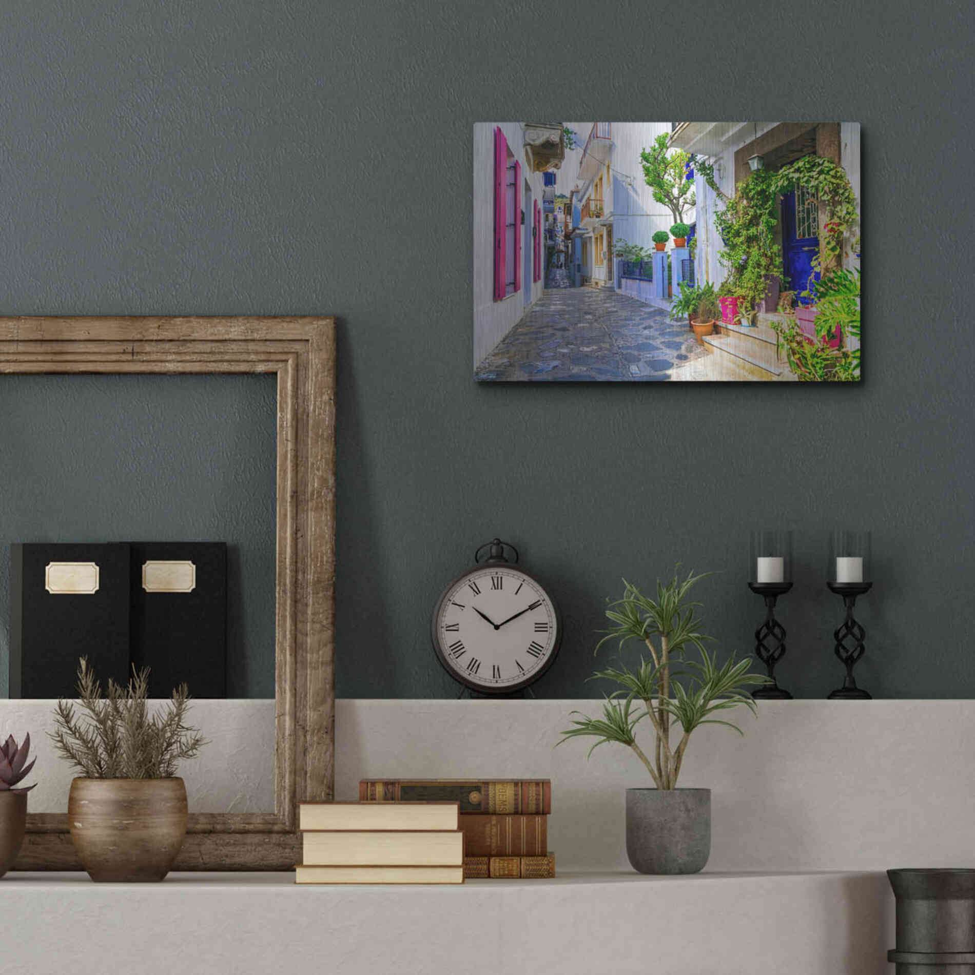 Luxe Metal Art 'Moroccan Alley ' by Epic Portfolio, Metal Wall Art,16x12