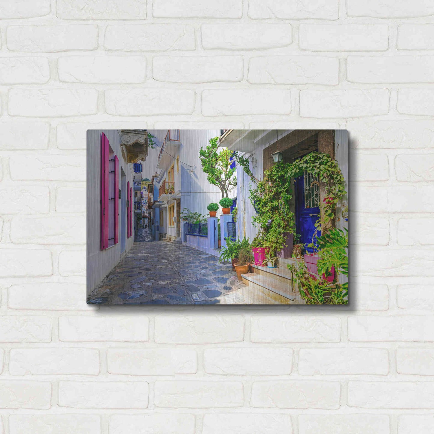 Luxe Metal Art 'Moroccan Alley ' by Epic Portfolio, Metal Wall Art,24x16