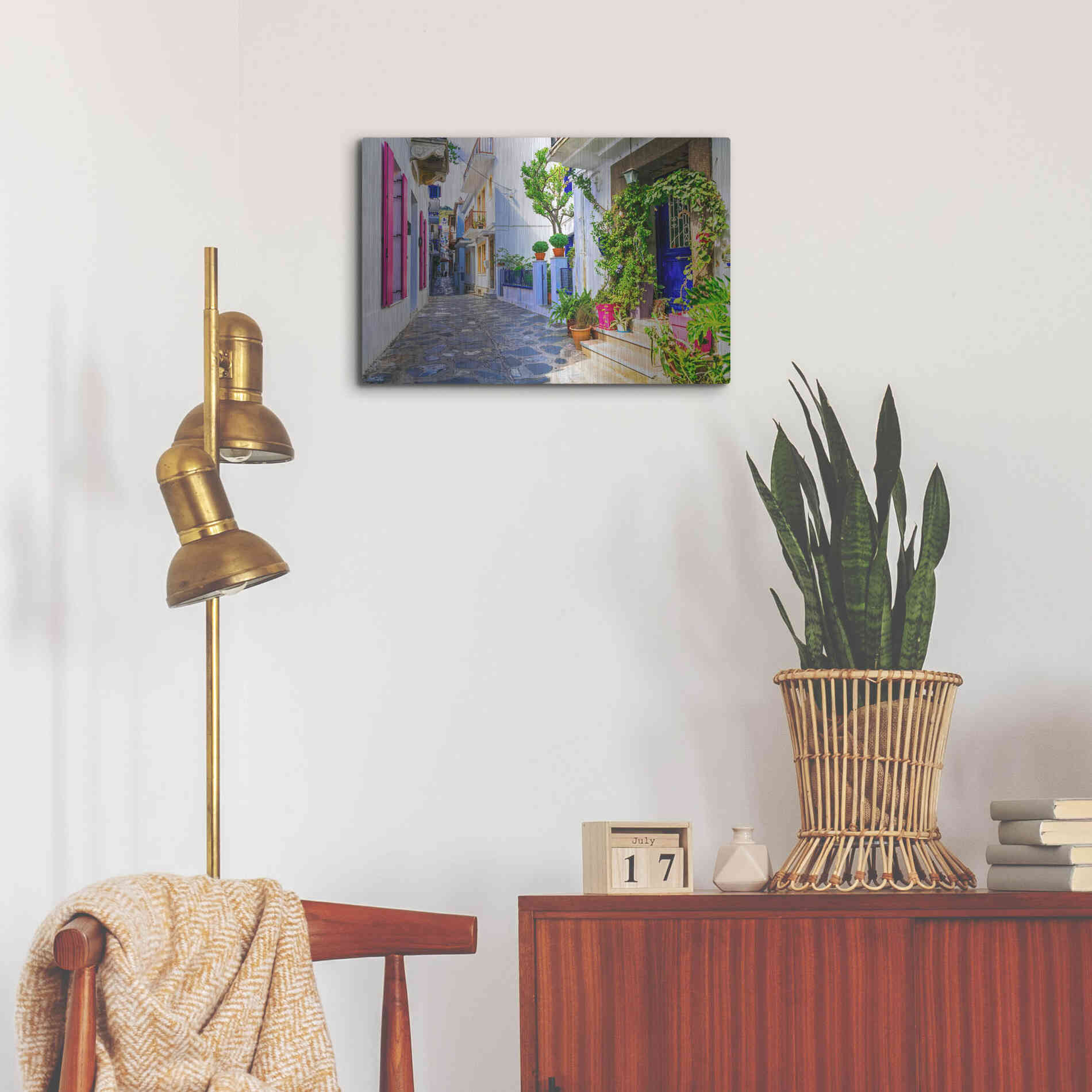 Luxe Metal Art 'Moroccan Alley ' by Epic Portfolio, Metal Wall Art,24x16