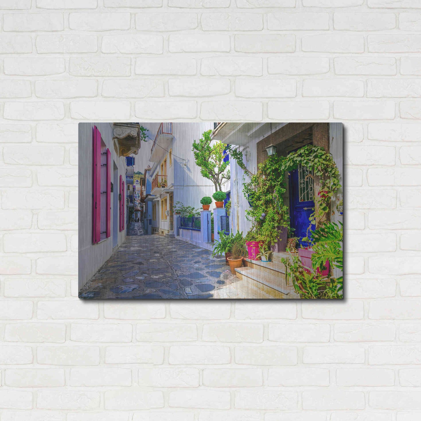 Luxe Metal Art 'Moroccan Alley ' by Epic Portfolio, Metal Wall Art,36x24