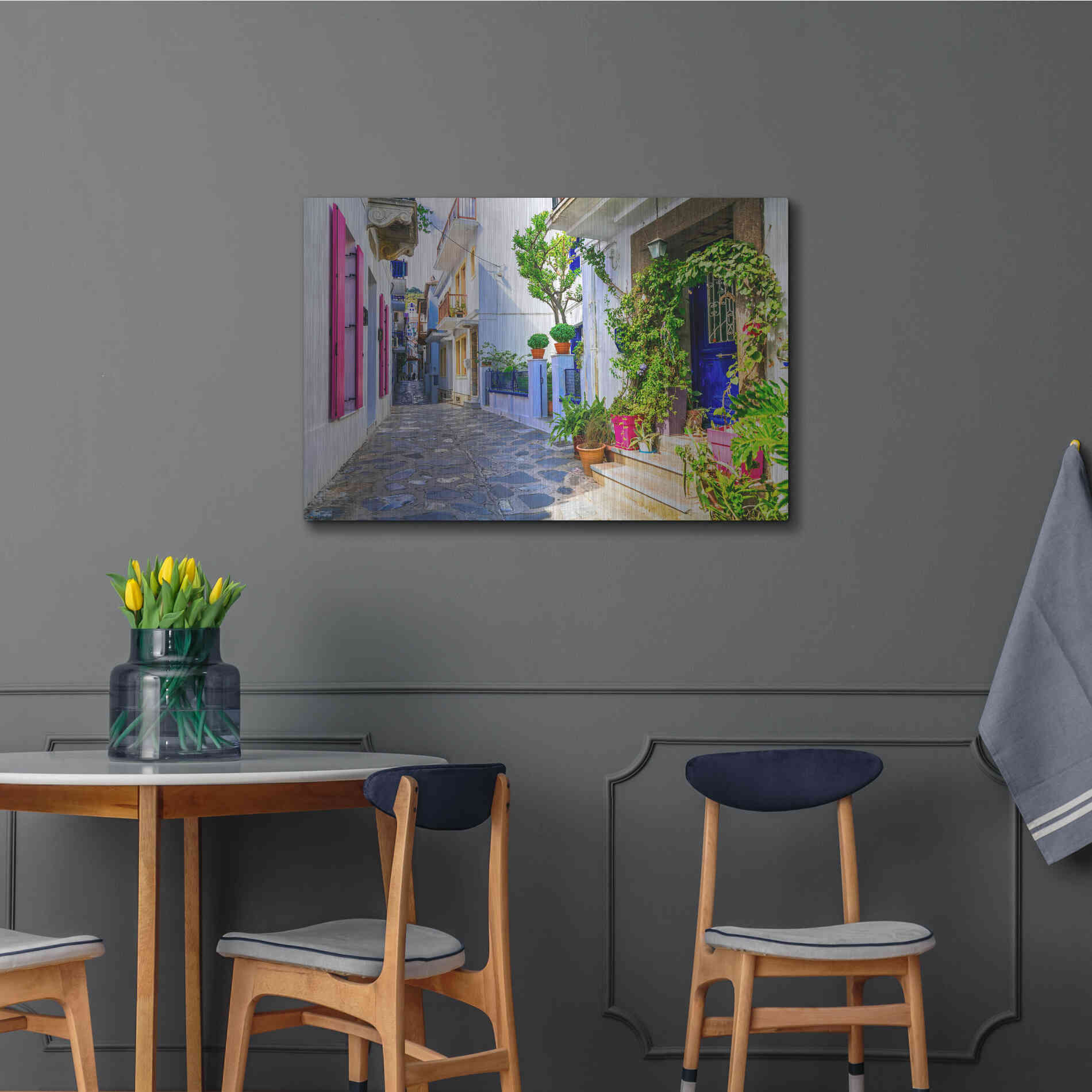 Luxe Metal Art 'Moroccan Alley ' by Epic Portfolio, Metal Wall Art,36x24