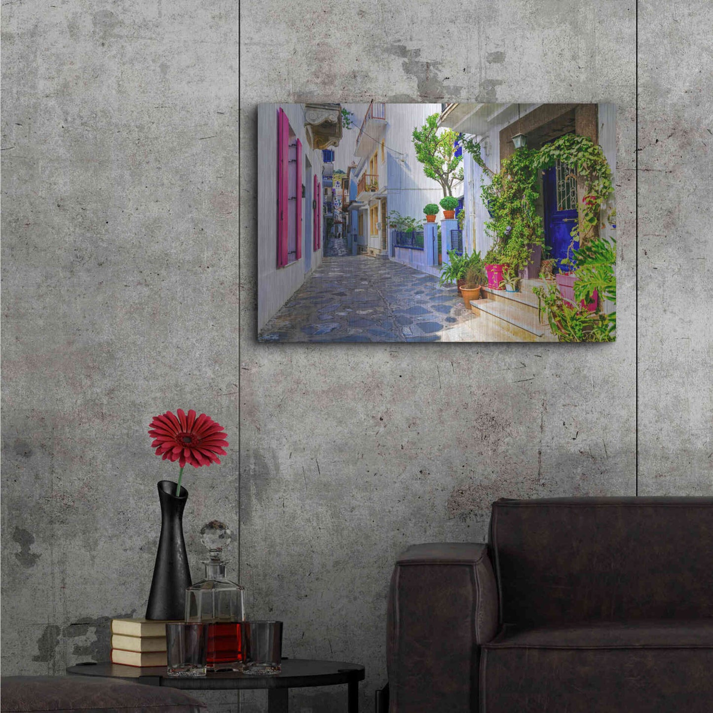 Luxe Metal Art 'Moroccan Alley ' by Epic Portfolio, Metal Wall Art,36x24