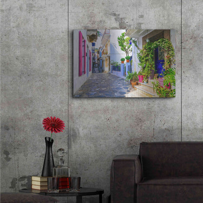 Luxe Metal Art 'Moroccan Alley ' by Epic Portfolio, Metal Wall Art,36x24