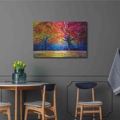 Luxe Metal Art 'October' by Epic Portfolio, Metal Wall Art,36x24