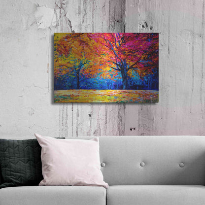 Luxe Metal Art 'October' by Epic Portfolio, Metal Wall Art,36x24