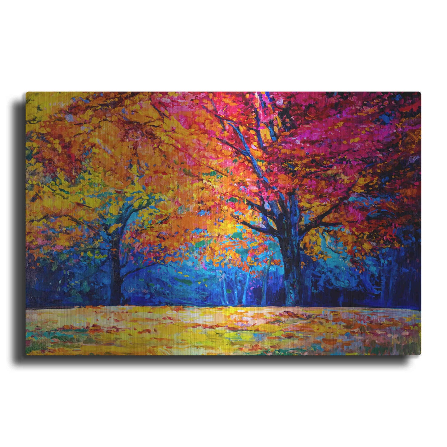 Luxe Metal Art 'October' by Epic Portfolio, Metal Wall Art