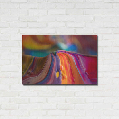 Luxe Metal Art 'Rainbow Lava' by Epic Portfolio, Metal Wall Art,36x24