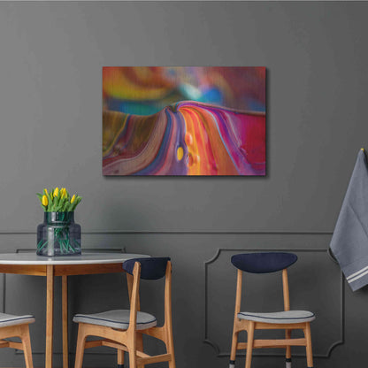 Luxe Metal Art 'Rainbow Lava' by Epic Portfolio, Metal Wall Art,36x24
