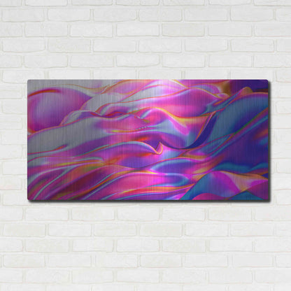 Luxe Metal Art 'Silk Dessert' by Epic Portfolio, Metal Wall Art,48x24