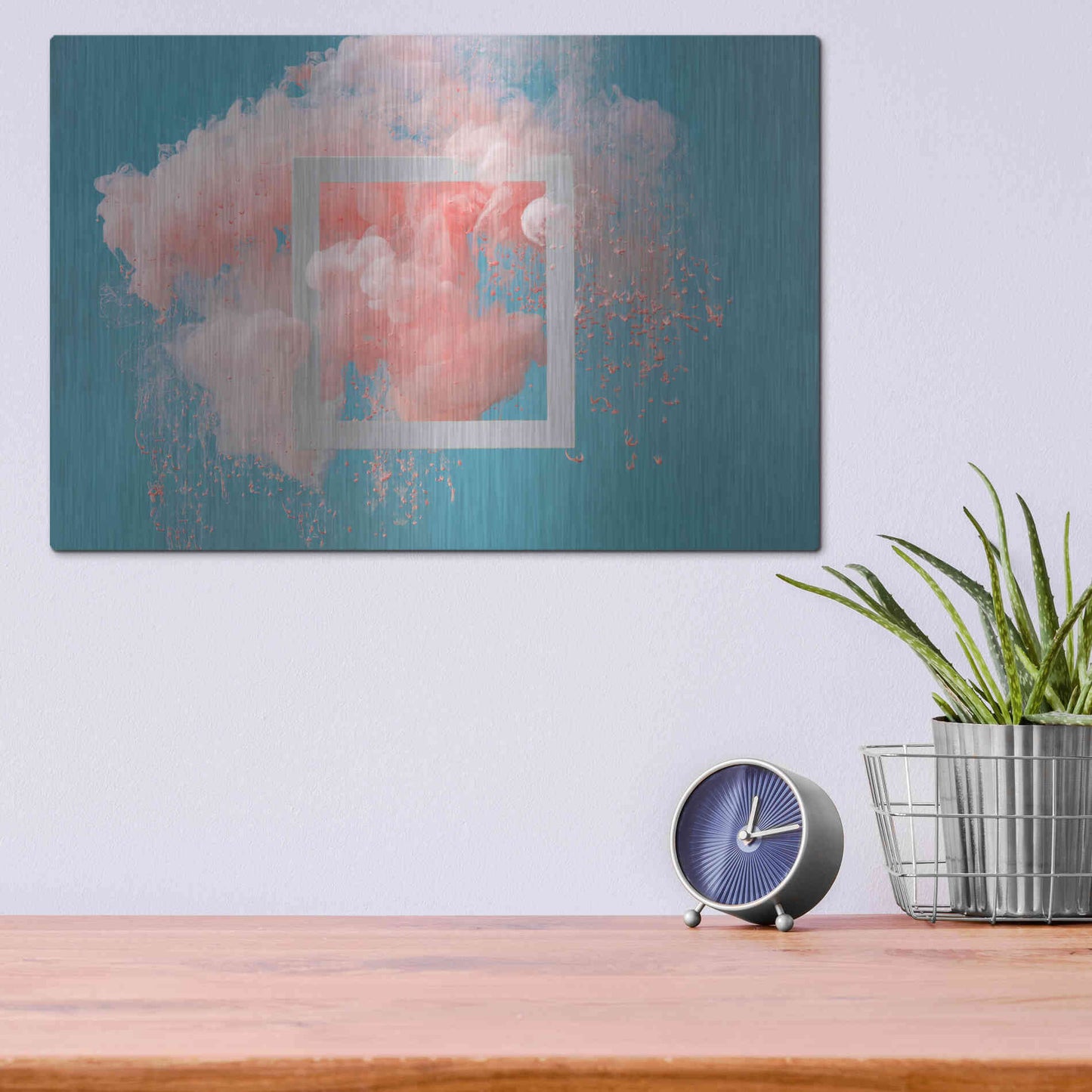 Luxe Metal Art 'Smokey Outlook' by Epic Portfolio, Metal Wall Art,16x12