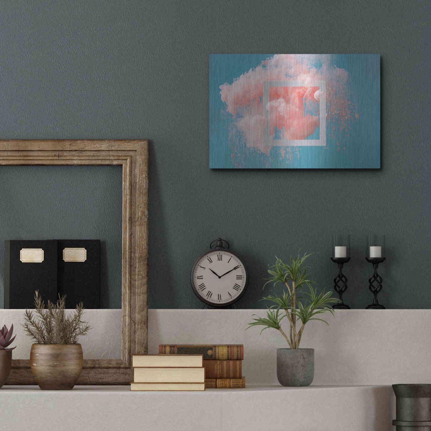 Luxe Metal Art 'Smokey Outlook' by Epic Portfolio, Metal Wall Art,16x12