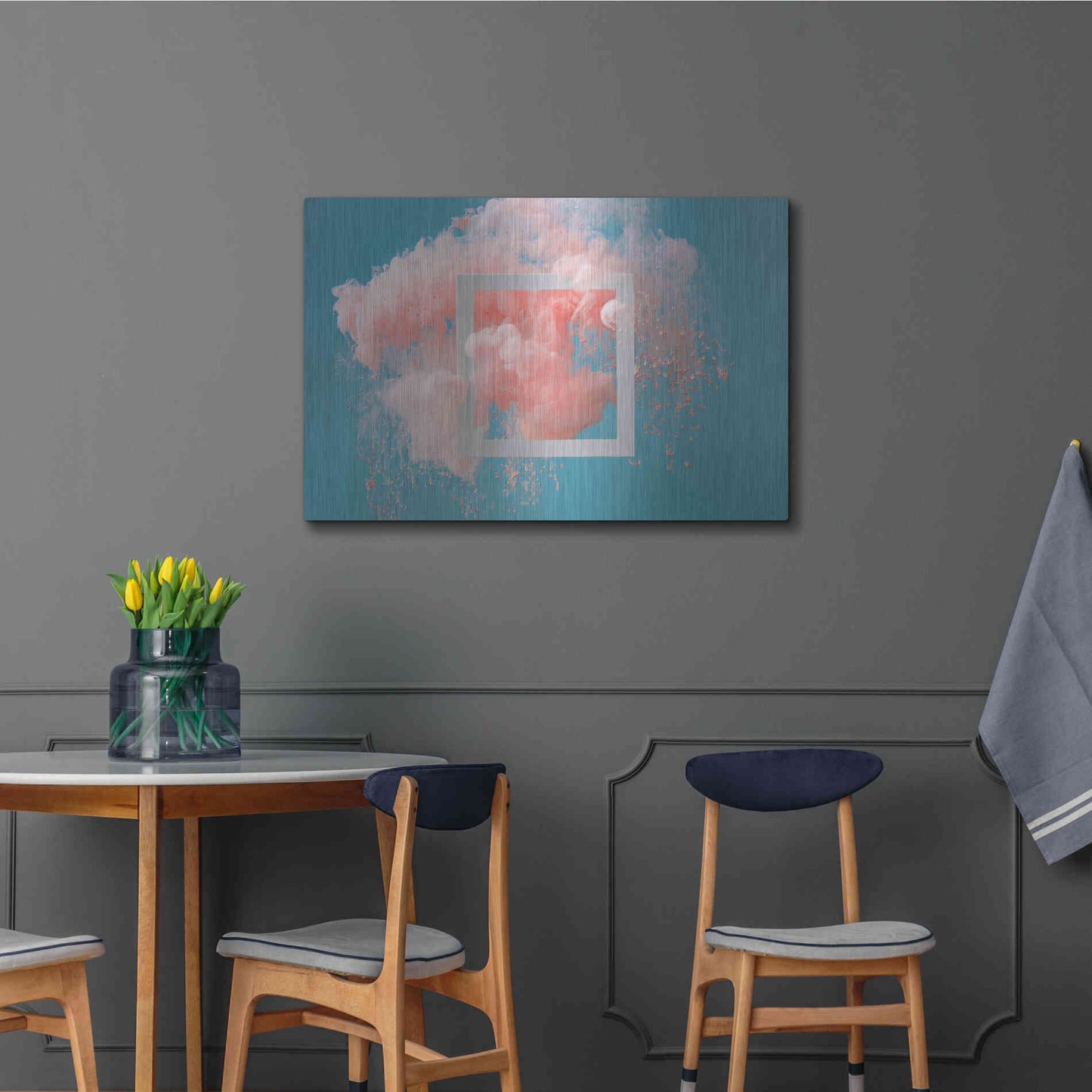 Luxe Metal Art 'Smokey Outlook' by Epic Portfolio, Metal Wall Art,36x24