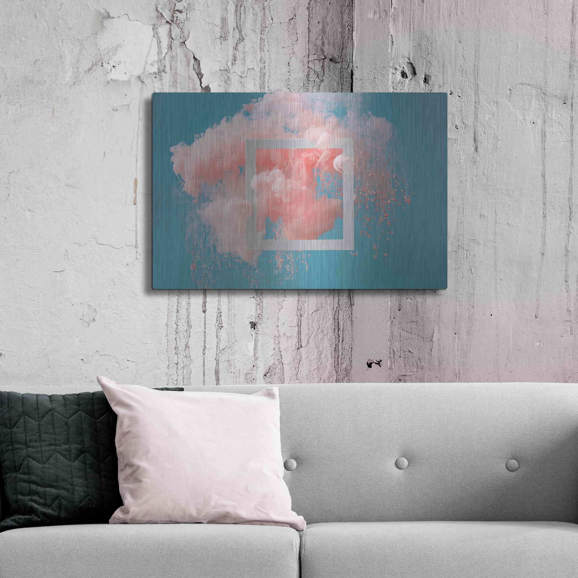 Luxe Metal Art 'Smokey Outlook' by Epic Portfolio, Metal Wall Art,36x24