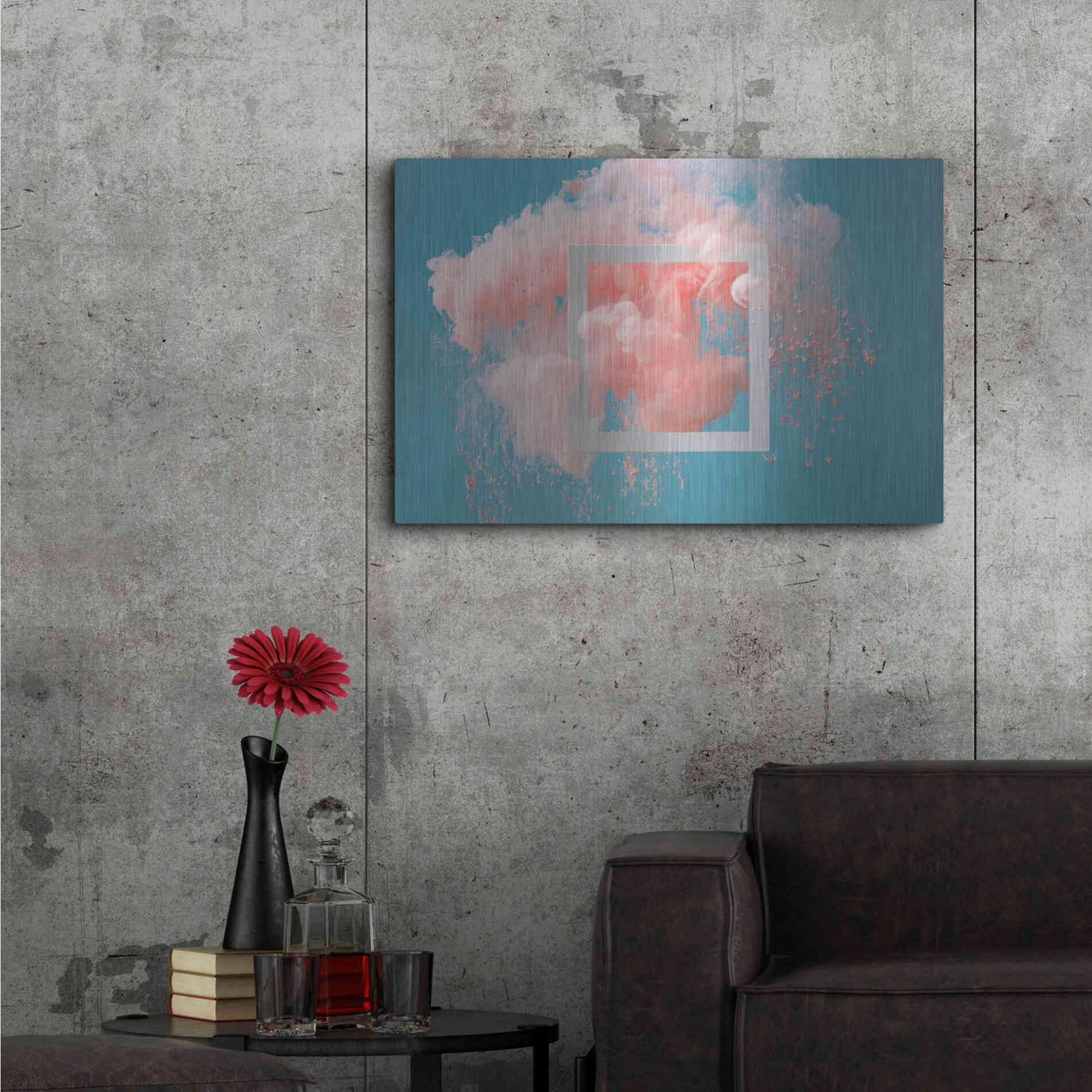 Luxe Metal Art 'Smokey Outlook' by Epic Portfolio, Metal Wall Art,36x24