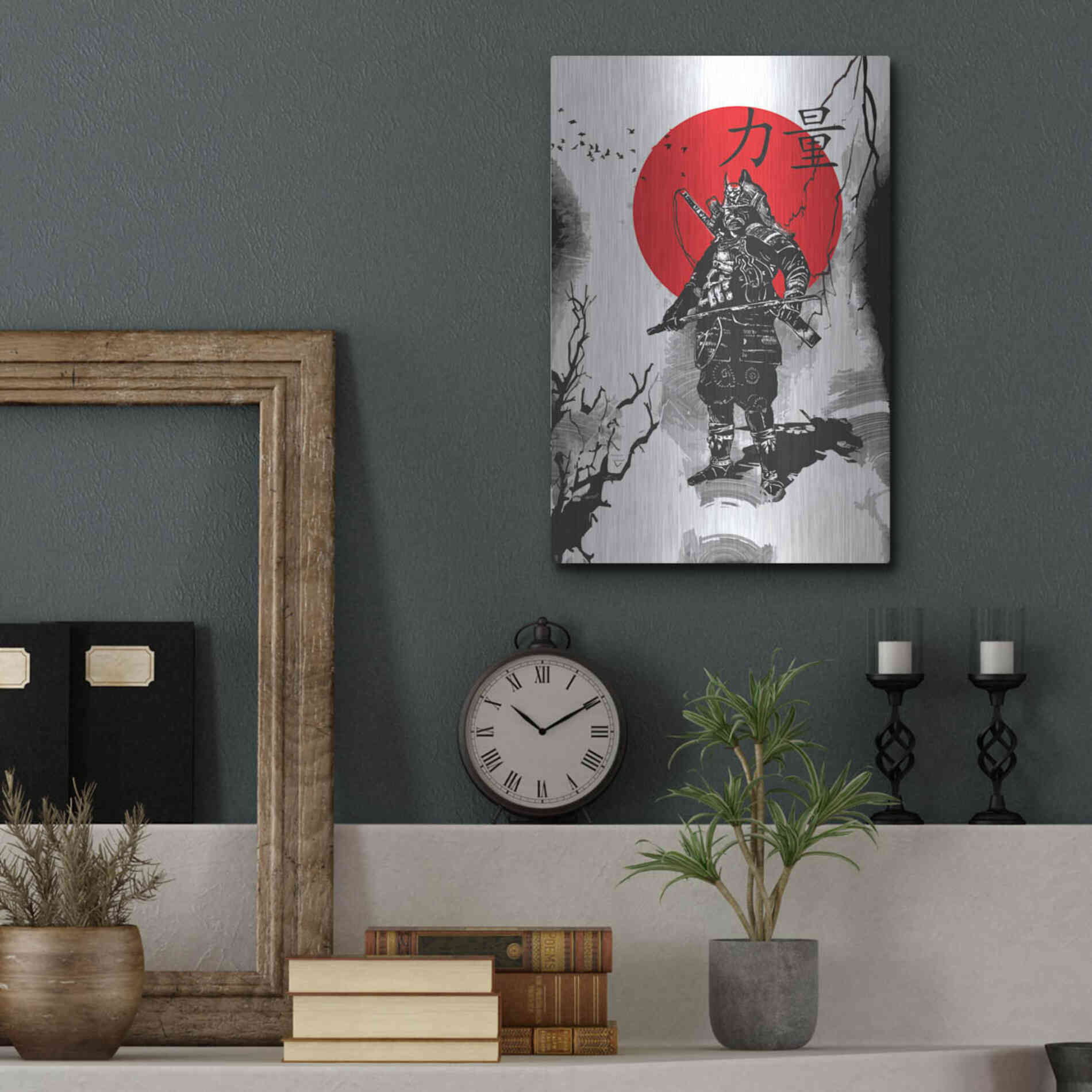 Luxe Metal Art 'The Last Samurai ' by Epic Portfolio, Metal Wall Art,12x16