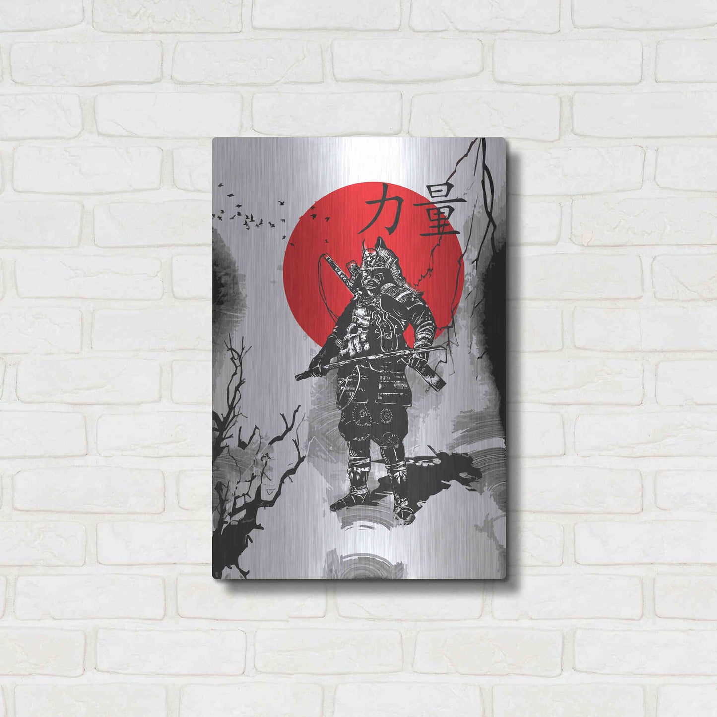 Luxe Metal Art 'The Last Samurai ' by Epic Portfolio, Metal Wall Art,16x24