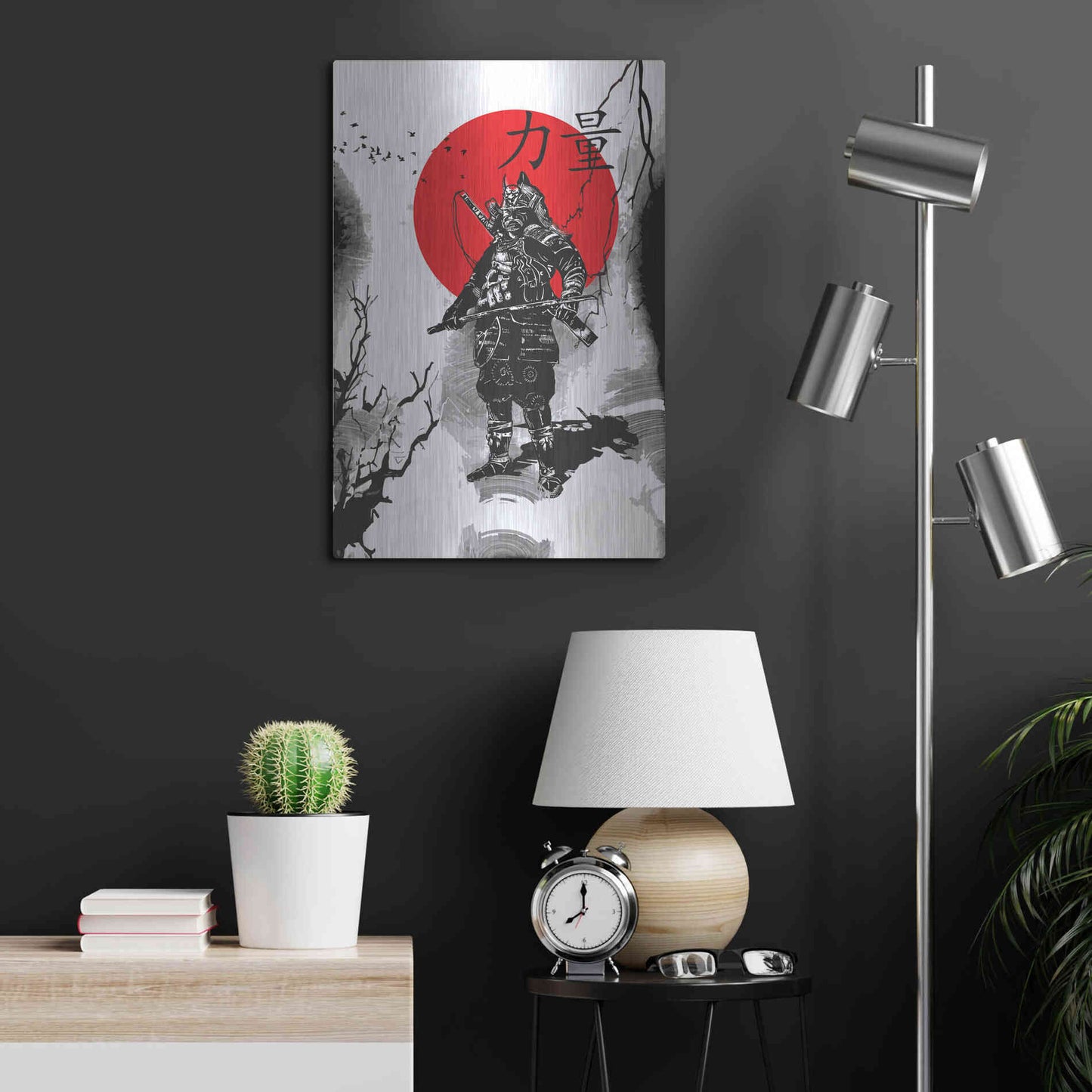 Luxe Metal Art 'The Last Samurai ' by Epic Portfolio, Metal Wall Art,16x24