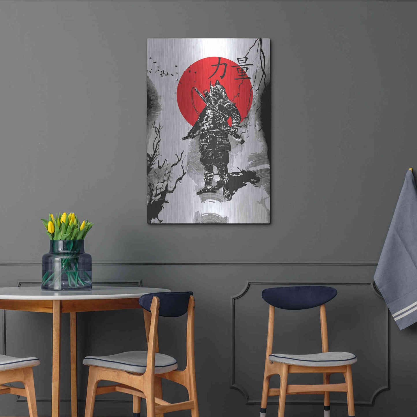 Luxe Metal Art 'The Last Samurai ' by Epic Portfolio, Metal Wall Art,24x36