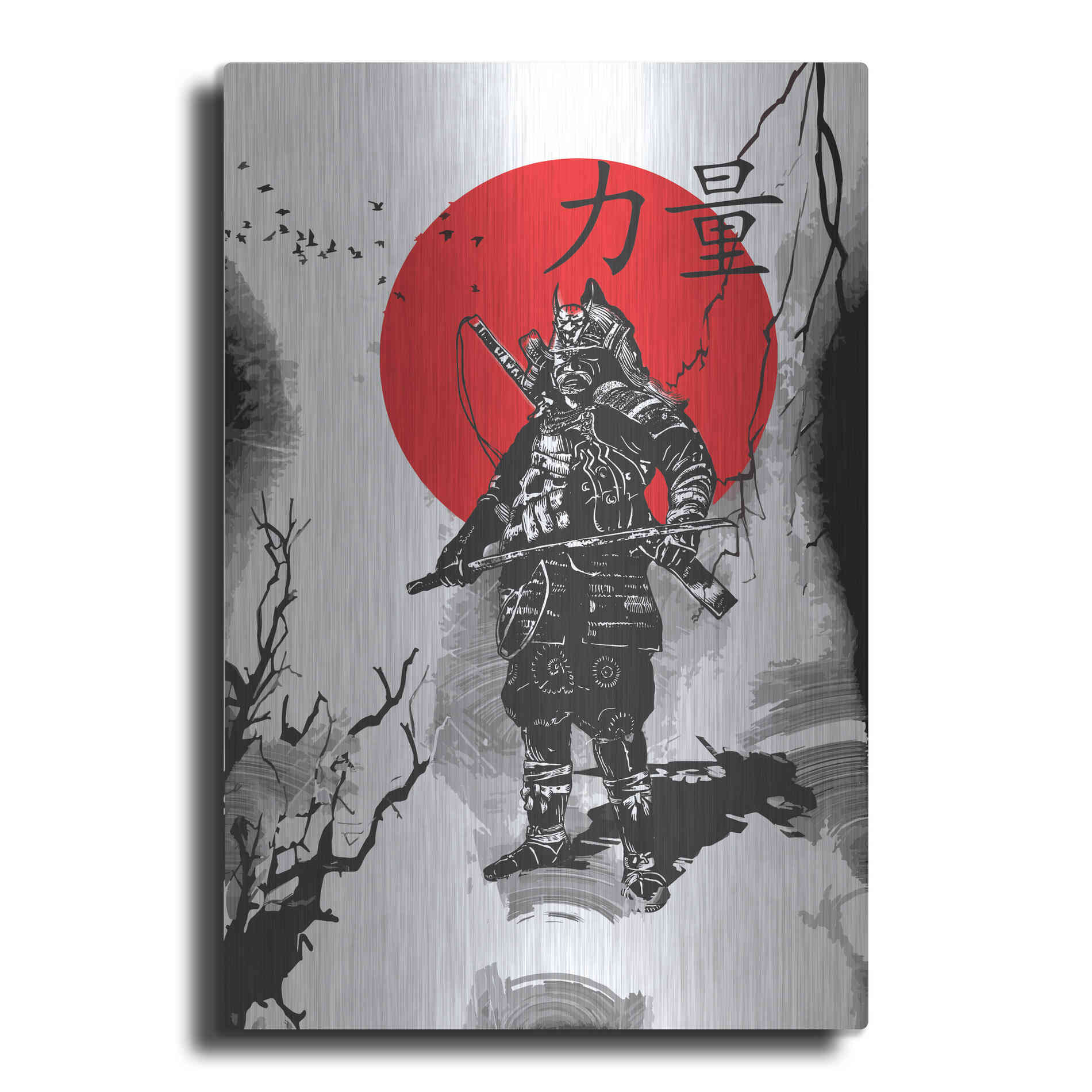 Luxe Metal Art 'The Last Samurai ' by Epic Portfolio, Metal Wall Art