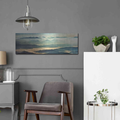 Luxe Metal Art 'The Unknown' by Epic Portfolio, Metal Wall Art,36x12