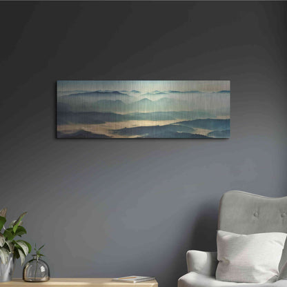 Luxe Metal Art 'The Unknown' by Epic Portfolio, Metal Wall Art,36x12