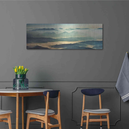 Luxe Metal Art 'The Unknown' by Epic Portfolio, Metal Wall Art,48x16