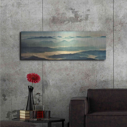 Luxe Metal Art 'The Unknown' by Epic Portfolio, Metal Wall Art,48x16