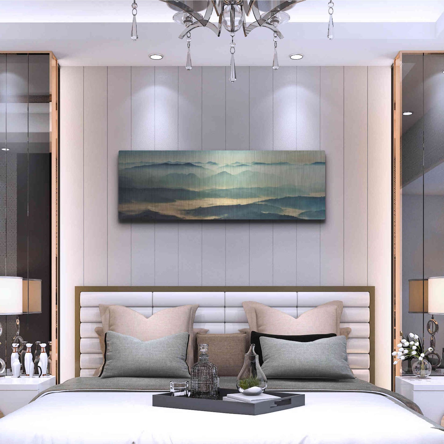 Luxe Metal Art 'The Unknown' by Epic Portfolio, Metal Wall Art,48x16