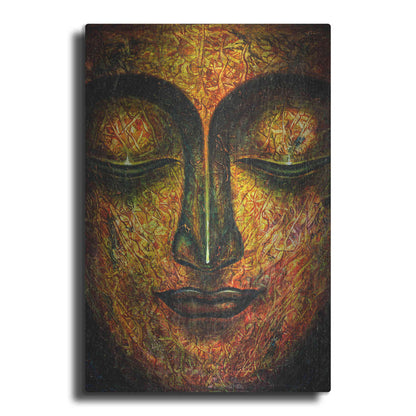 Luxe Metal Art 'Tranquil Budha' by Epic Portfolio, Metal Wall Art