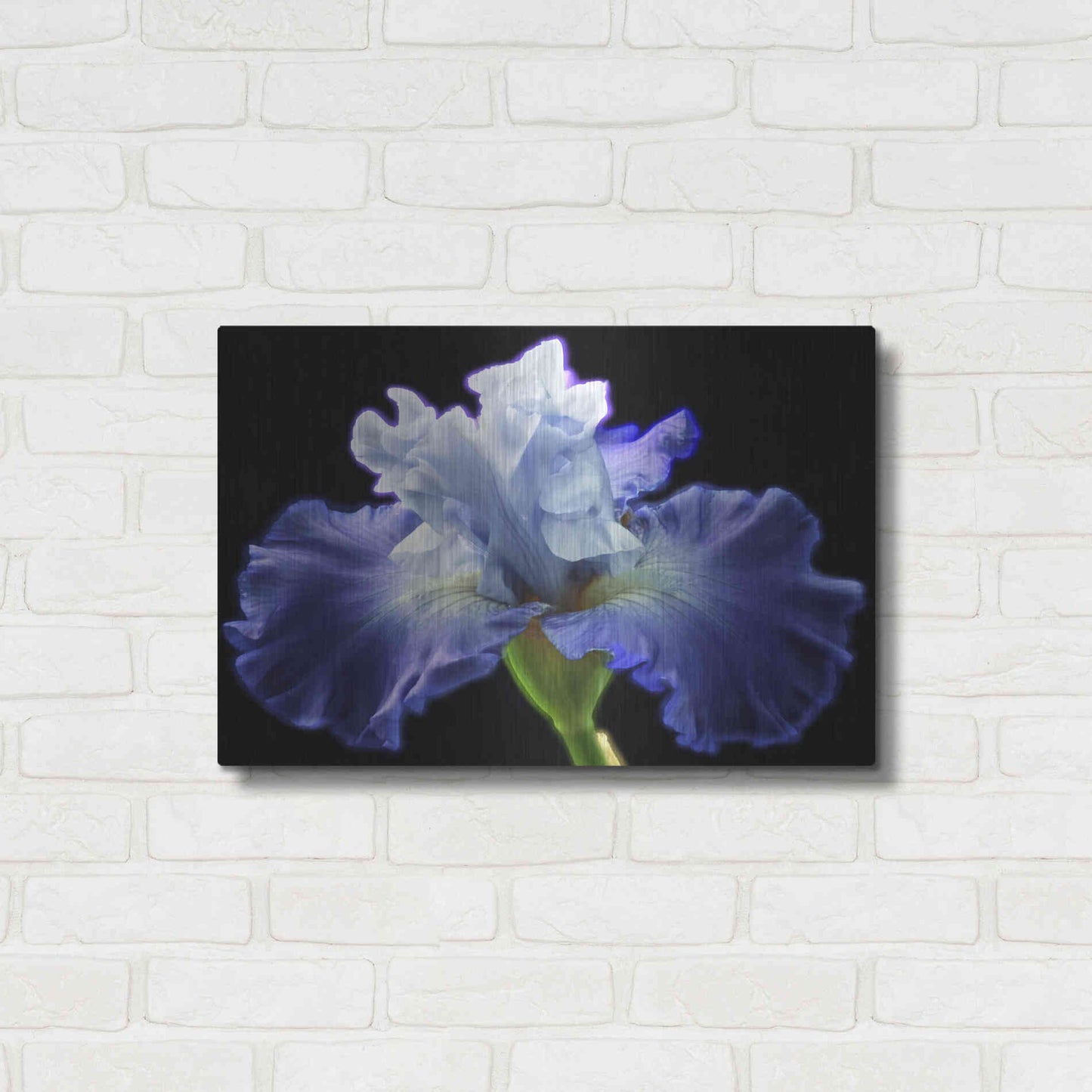 Luxe Metal Art 'Violet Blaze ' by Epic Portfolio, Metal Wall Art,24x16