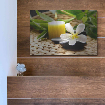 Luxe Metal Art 'Zen Moments' by Epic Portfolio, Metal Wall Art,16x12