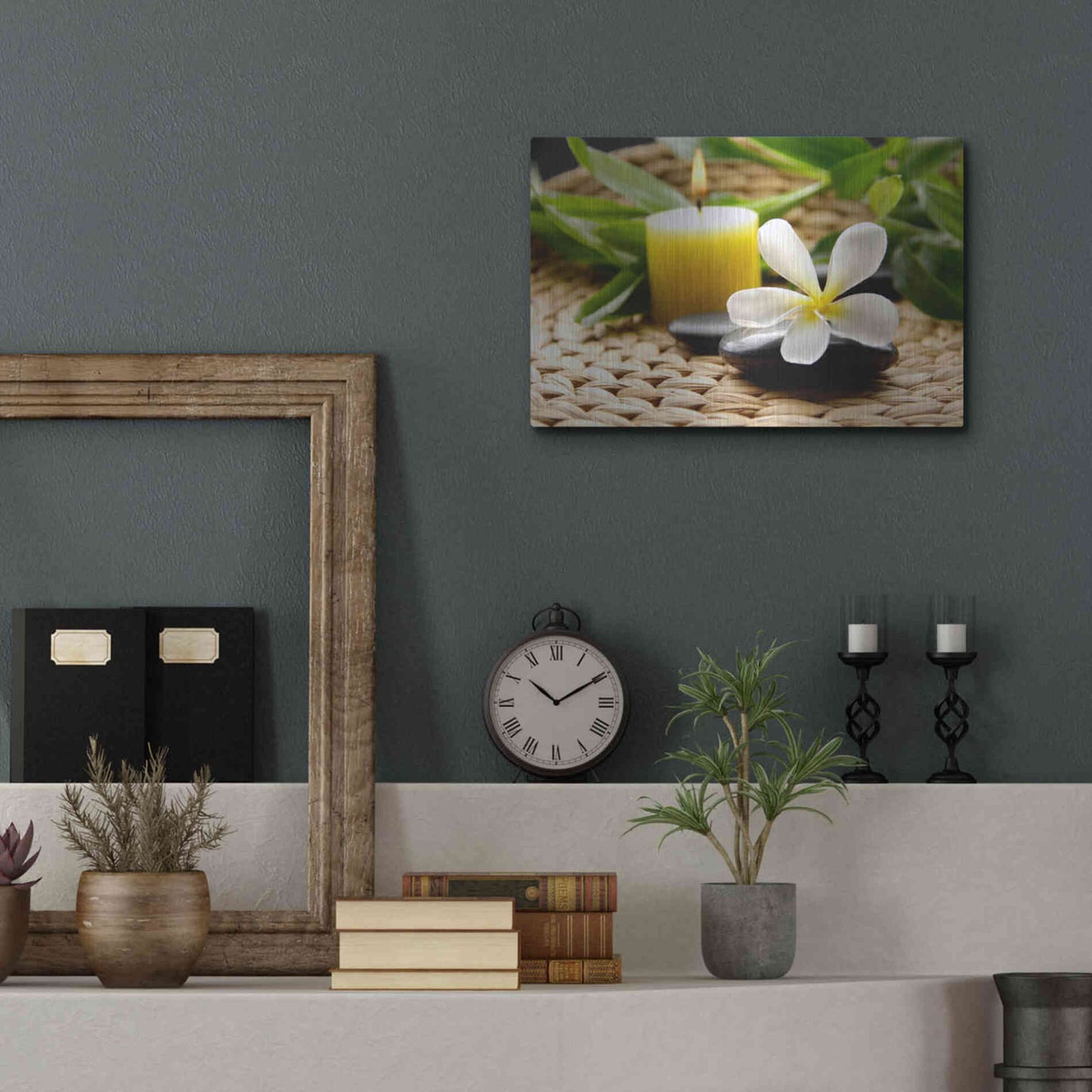 Luxe Metal Art 'Zen Moments' by Epic Portfolio, Metal Wall Art,16x12