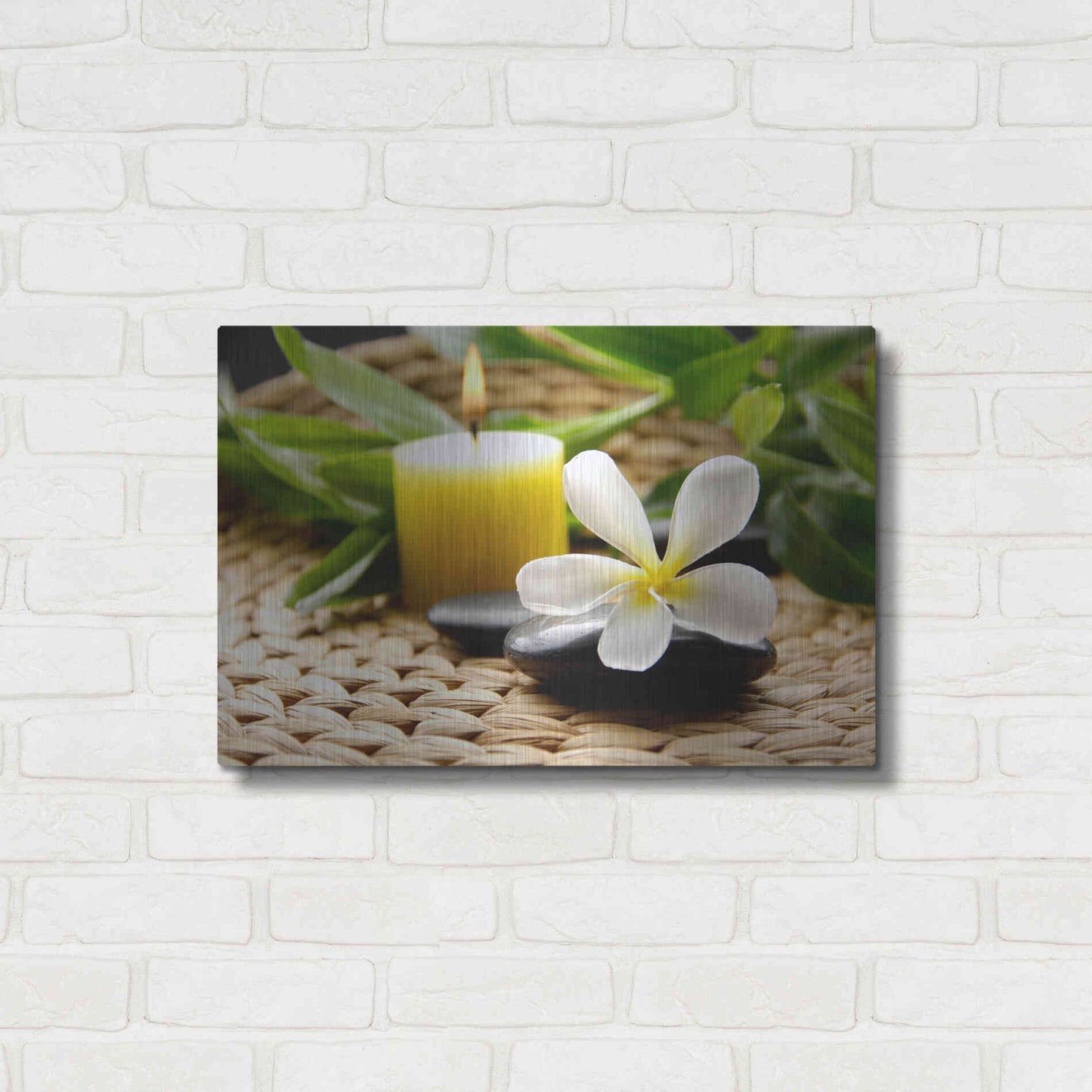 Luxe Metal Art 'Zen Moments' by Epic Portfolio, Metal Wall Art,24x16