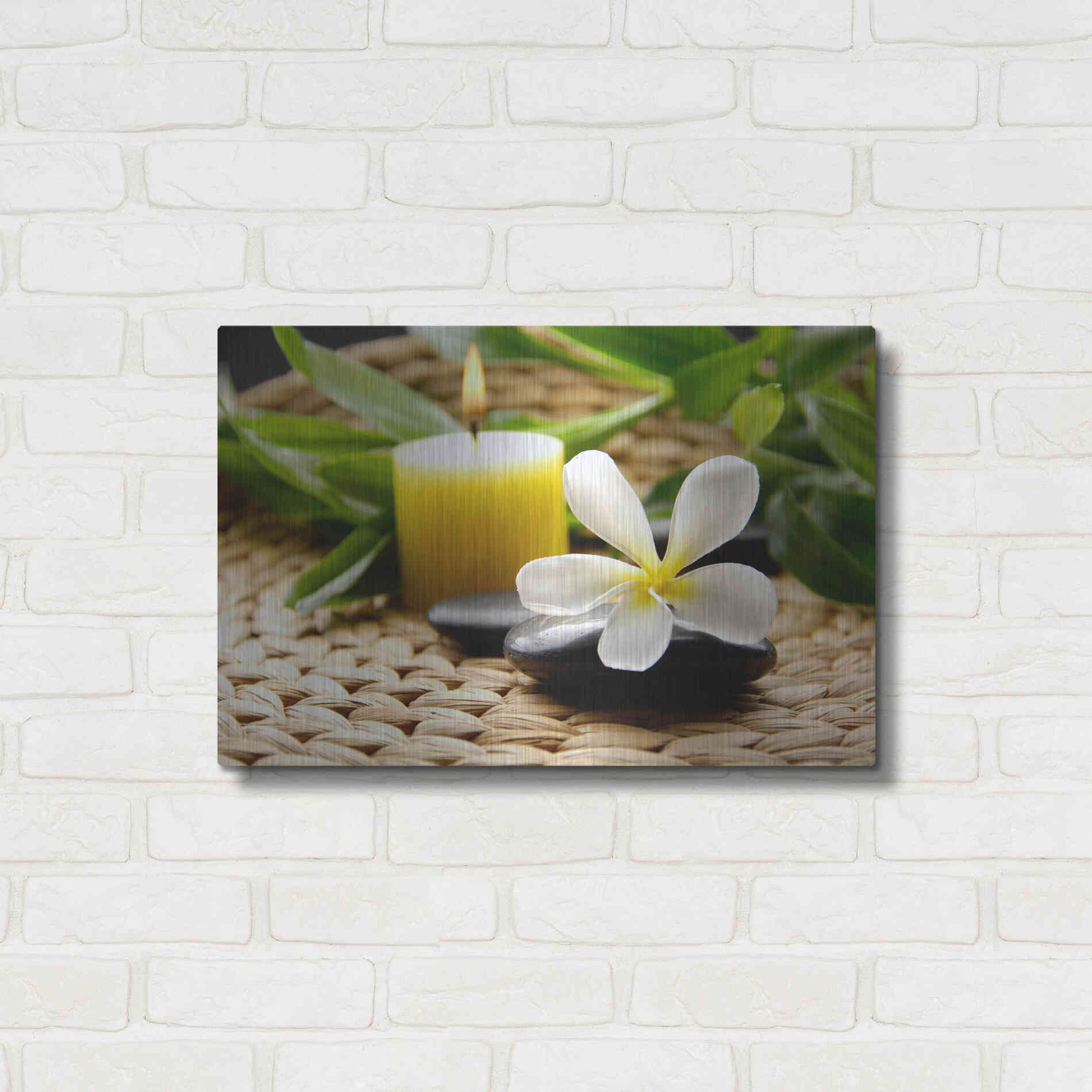 Luxe Metal Art 'Zen Moments' by Epic Portfolio, Metal Wall Art,24x16