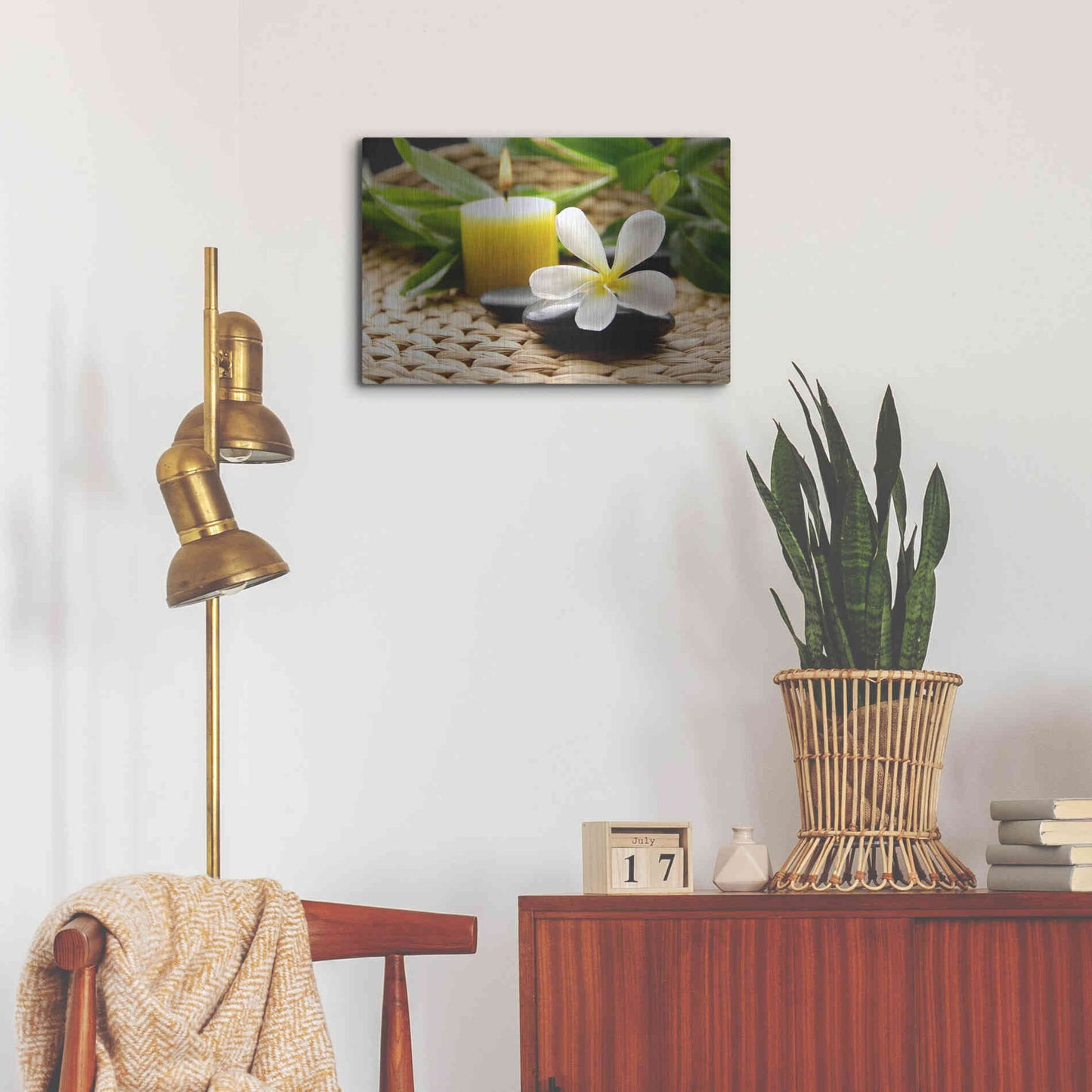 Luxe Metal Art 'Zen Moments' by Epic Portfolio, Metal Wall Art,24x16