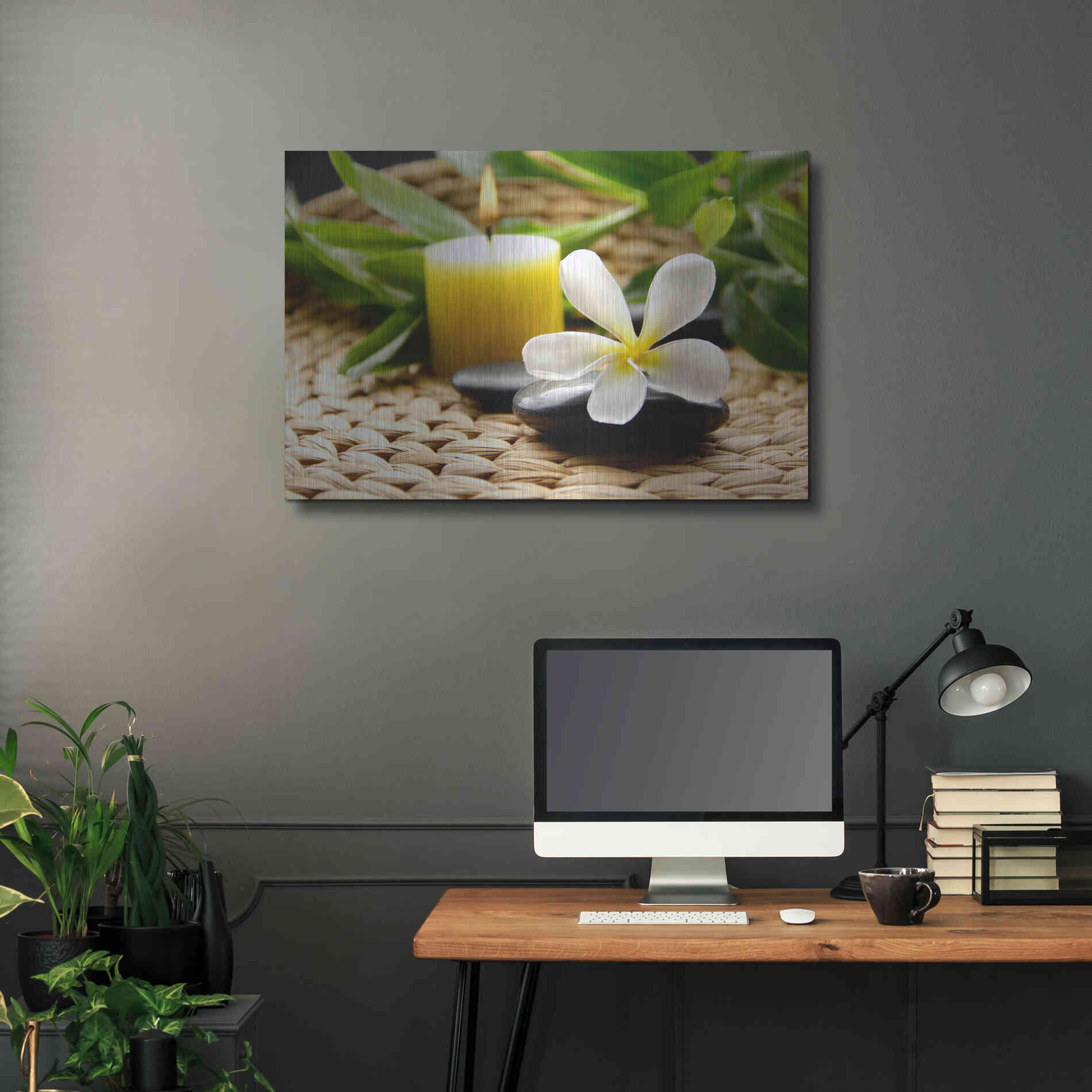 Luxe Metal Art 'Zen Moments' by Epic Portfolio, Metal Wall Art,36x24