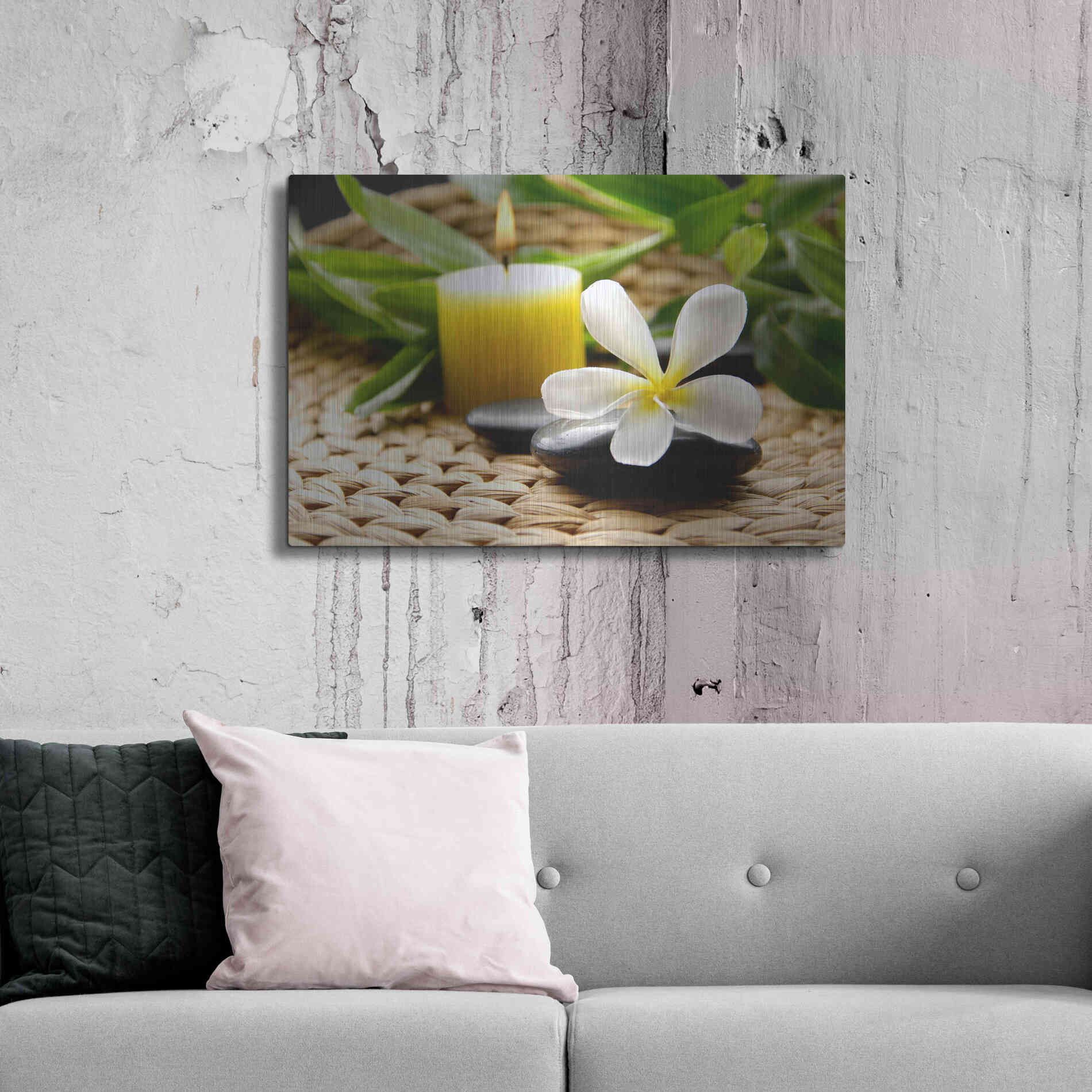 Luxe Metal Art 'Zen Moments' by Epic Portfolio, Metal Wall Art,36x24