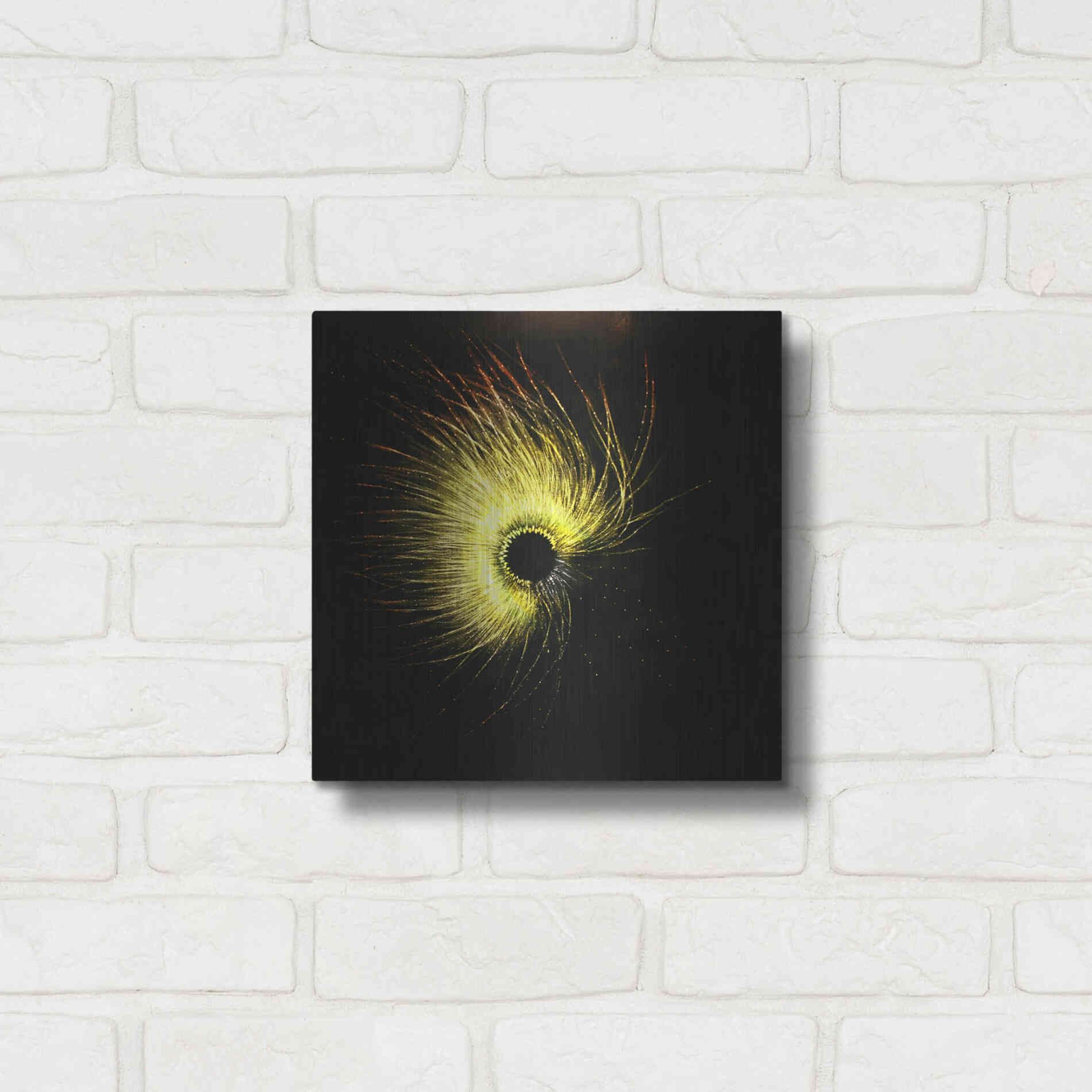 Luxe Metal Art 'Luminescence' by Rita Shimelfarb, Metal Wall Art,12x12