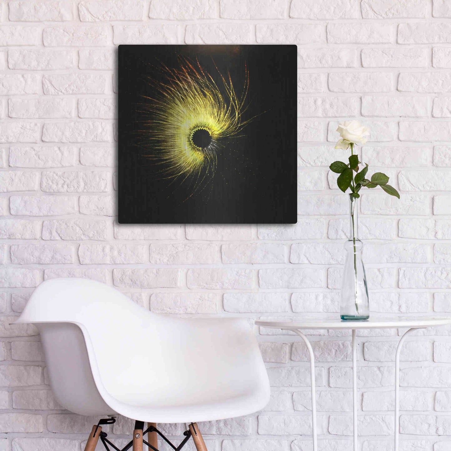 Luxe Metal Art 'Luminescence' by Rita Shimelfarb, Metal Wall Art,24x24