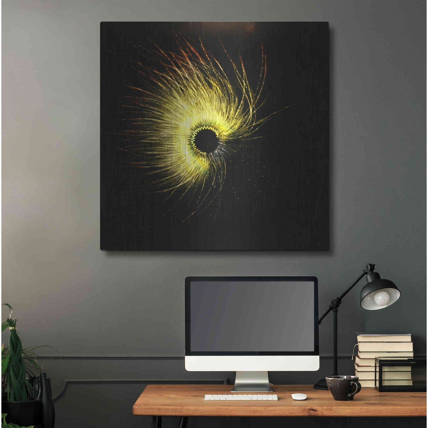 Luxe Metal Art 'Luminescence' by Rita Shimelfarb, Metal Wall Art,36x36