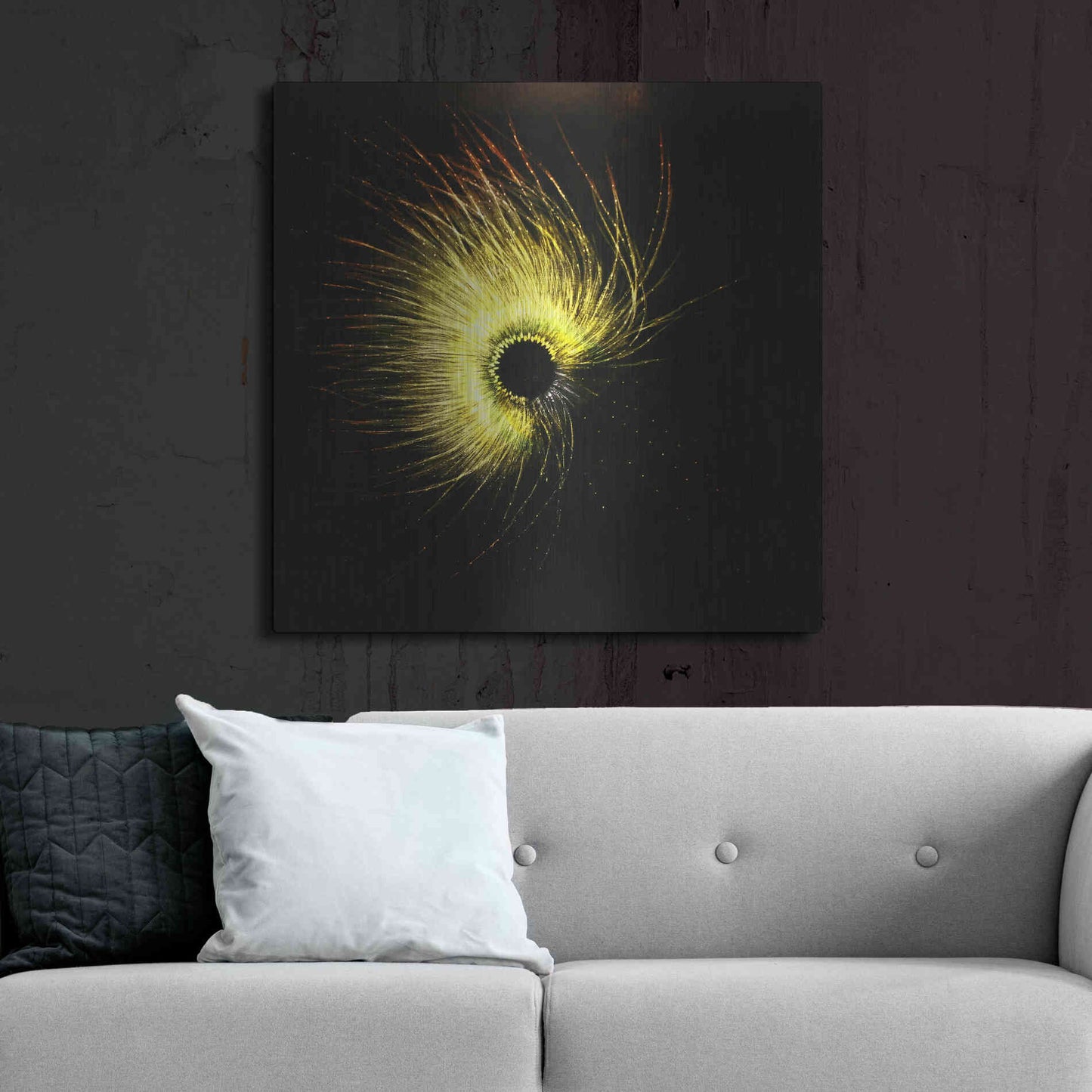 Luxe Metal Art 'Luminescence' by Rita Shimelfarb, Metal Wall Art,36x36